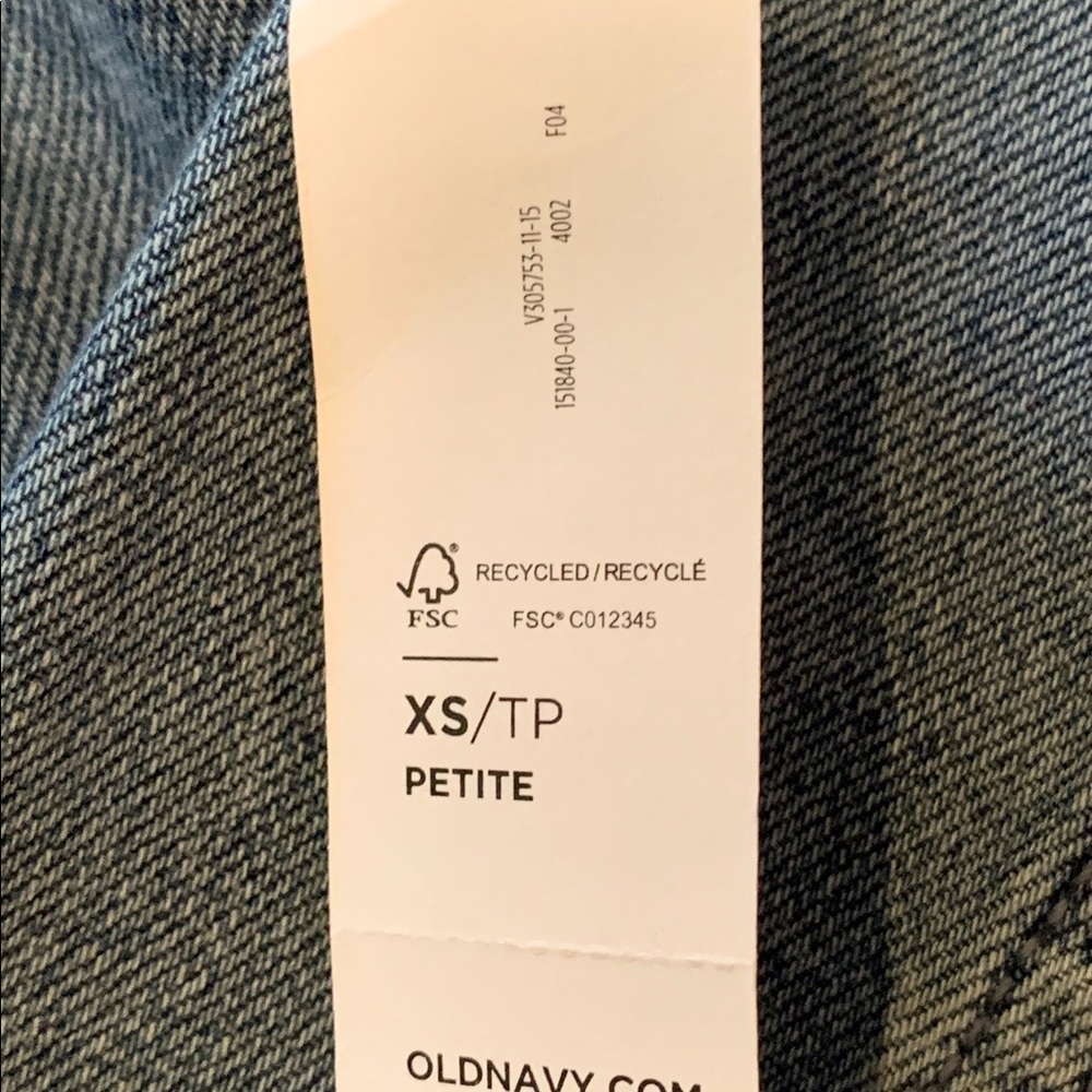 Old Navy Jean Jacket NWT SZ XSP - Picture 3 of 4